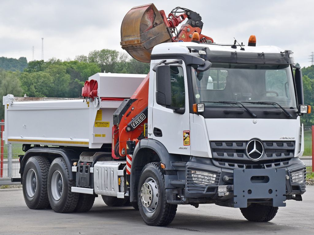 Mercedes-Benz AROCS 2635* FASSI F165AZ.0.22 + FUNK * 6x4 - شاحنة كرين, شاحنة قلاب: صورة 4 Mercedes-Benz AROCS 2635* FASSI F165AZ.0.22 + FUNK * 6x4 - شاحنة كرين, شاحنة قلاب: صورة 4