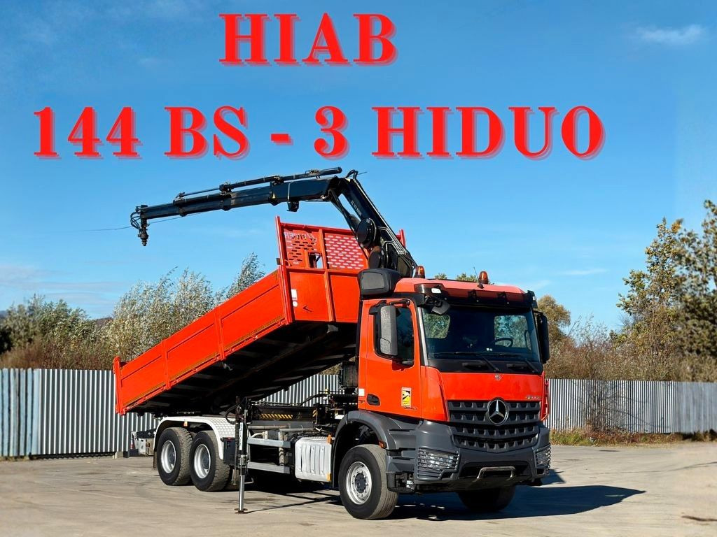 Mercedes-Benz AROCS 2640 *HIAB 144 BS - 3/FUNK + * 6x4 - شاحنة قلاب, شاحنة كرين: صورة 1 Mercedes-Benz AROCS 2640 *HIAB 144 BS - 3/FUNK + * 6x4 - شاحنة قلاب, شاحنة كرين: صورة 1