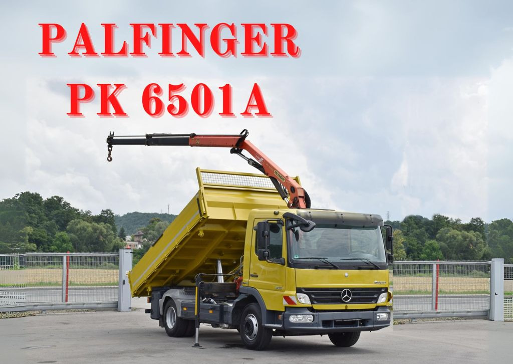 Mercedes-Benz ATEGO 818 * KIPPER 4,05m + PK 6501A * TOP - شاحنة كرين, شاحنة قلاب: صورة 1 Mercedes-Benz ATEGO 818 * KIPPER 4,05m + PK 6501A * TOP - شاحنة كرين, شاحنة قلاب: صورة 1