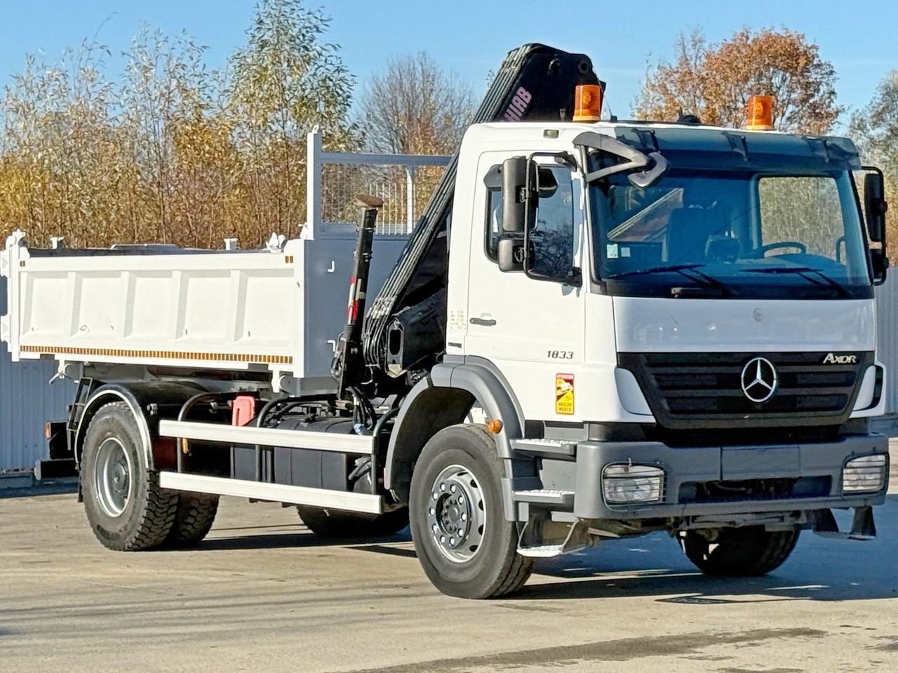 Mercedes-Benz AXOR 1833 * HIAB 144 B - 3 HIDUO + FUNK * TOP - شاحنة قلاب, شاحنة كرين: صورة 4 Mercedes-Benz AXOR 1833 * HIAB 144 B - 3 HIDUO + FUNK * TOP - شاحنة قلاب, شاحنة كرين: صورة 4