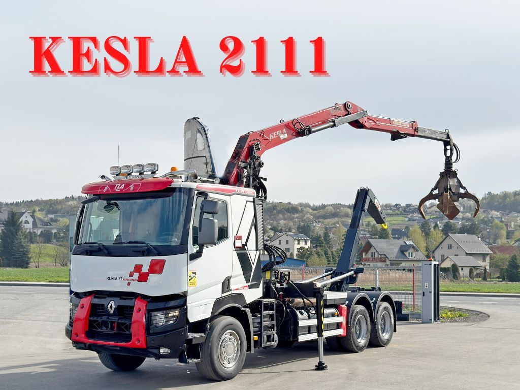 Renault C520 * ABROLLKIPPER 4,80 m * KESLA * 6x4! - شاحنة برافعة خطافية, شاحنة كرين: صورة 1 Renault C520 * ABROLLKIPPER 4,80 m * KESLA * 6x4! - شاحنة برافعة خطافية, شاحنة كرين: صورة 1