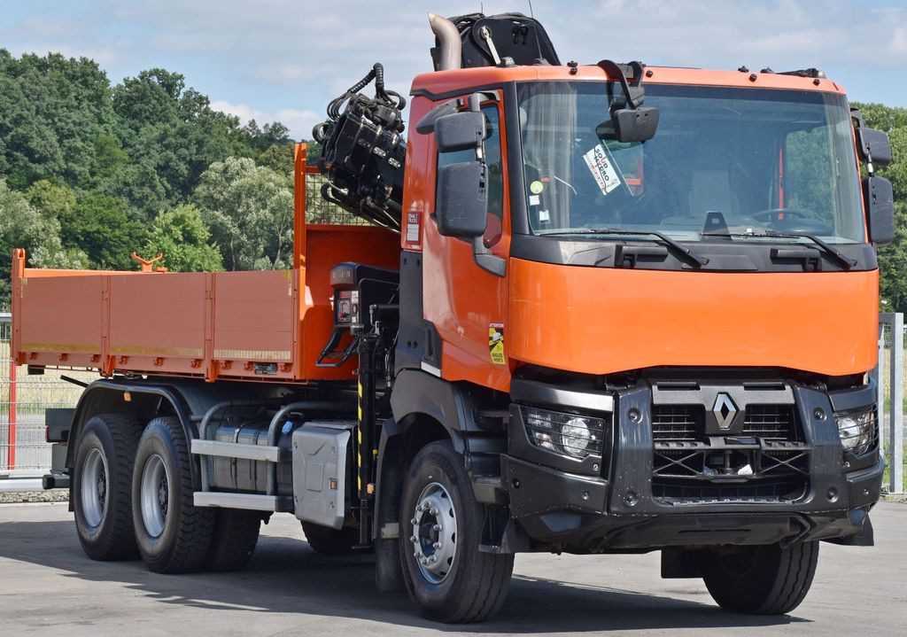 Renault K 430 * HIAB 144 B-3 HIDUO + FUNK / 6x4 - شاحنة كرين, شاحنة قلاب: صورة 3 Renault K 430 * HIAB 144 B-3 HIDUO + FUNK / 6x4 - شاحنة كرين, شاحنة قلاب: صورة 3