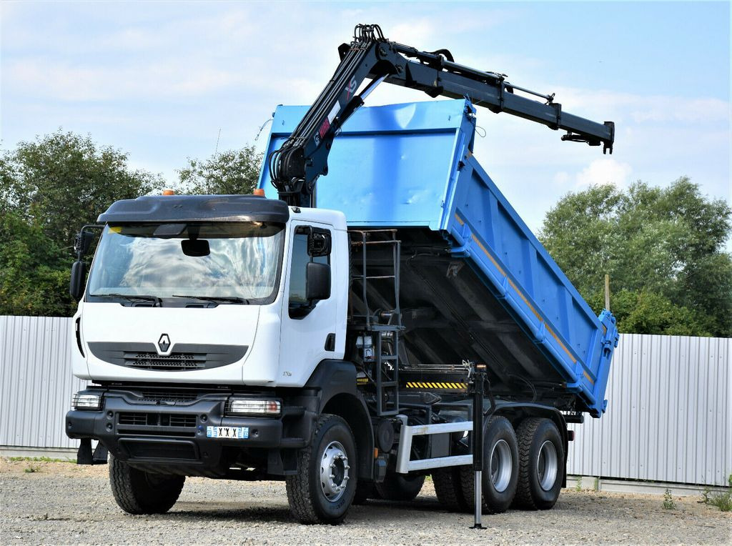 Renault KERAX 370 DXI* HIAB 122B-3 HIDUO/FUNK * 6x4 - شاحنة قلاب, شاحنة كرين: صورة 1 Renault KERAX 370 DXI* HIAB 122B-3 HIDUO/FUNK * 6x4 - شاحنة قلاب, شاحنة كرين: صورة 1