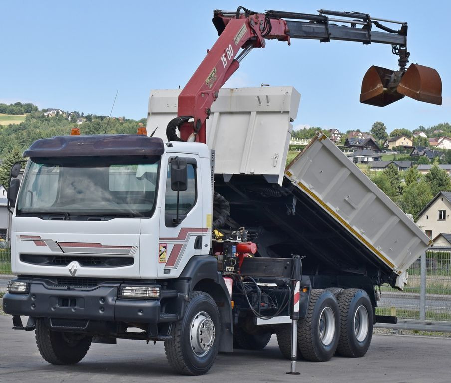 Renault KERAX 420 DXI* HMF 1563 K3 + FUNK/6x4 - شاحنة قلاب: صورة 3 Renault KERAX 420 DXI* HMF 1563 K3 + FUNK/6x4 - شاحنة قلاب: صورة 3