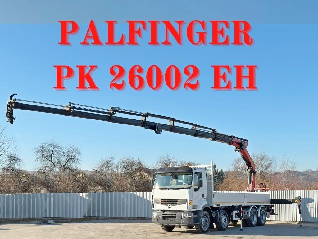 Renault Premium 430 DXI * PRITSCHE 7,40m *PK 26002 EH - شاحنة كرين: صورة 1 Renault Premium 430 DXI * PRITSCHE 7,40m *PK 26002 EH - شاحنة كرين: صورة 1