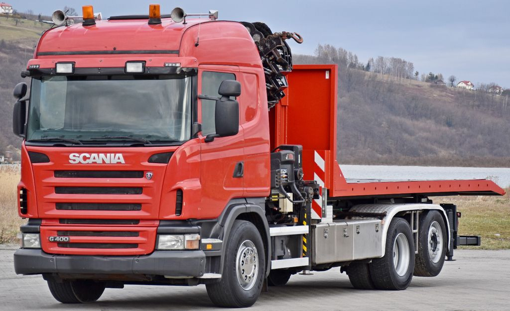 Scania G 400 * Abschleppwagen 6,40m* KRAN + FUNK * TOP - شاحنة كرين, شاحنة برافعة خطافية: صورة 4 Scania G 400 * Abschleppwagen 6,40m* KRAN + FUNK * TOP - شاحنة كرين, شاحنة برافعة خطافية: صورة 4