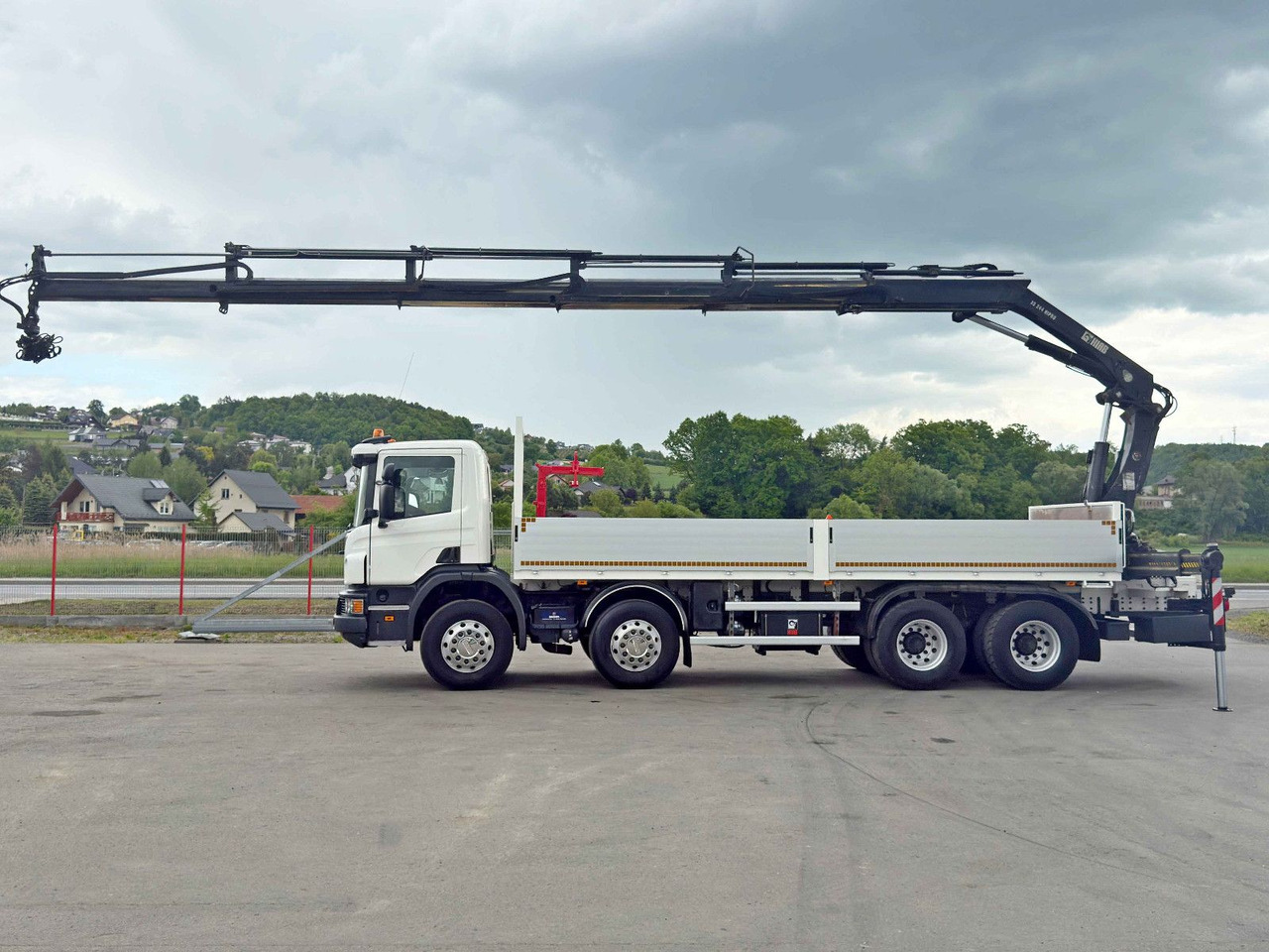 Scania P 410*PLATFORM 7,00m*HIAB 244 E-5 HIPRO+FUNK/8x4 Scania P 410*PRITSCHE 7,00m*HIAB 244 E-5 HIPRO+FUNK/8x4 - شاحنة كرين, شاحنات مسطحة: صورة 5 Scania P 410*PLATFORM 7,00m*HIAB 244 E-5 HIPRO+FUNK/8x4 Scania P 410*PRITSCHE 7,00m*HIAB 244 E-5 HIPRO+FUNK/8x4 - شاحنة كرين, شاحنات مسطحة: صورة 5