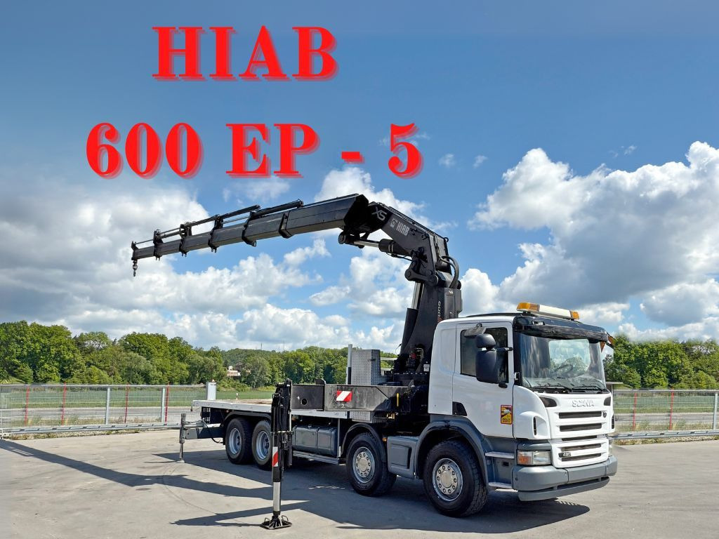 Scania P 420* PLATFORM 6,80m * HIAB 600 EP-5/FUNK * 8x4 - شاحنة كرين: صورة 1 Scania P 420* PLATFORM 6,80m * HIAB 600 EP-5/FUNK * 8x4 - شاحنة كرين: صورة 1