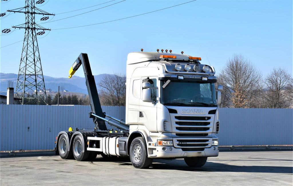 Scania R 480 Abrollkipper * 6x4 * Top Zustand ! Scania R 480 Abrollkipper * 6x4 * Top Zustand ! - شاحنة برافعة خطافية: صورة 1 Scania R 480 Abrollkipper * 6x4 * Top Zustand ! Scania R 480 Abrollkipper * 6x4 * Top Zustand ! - شاحنة برافعة خطافية: صورة 1