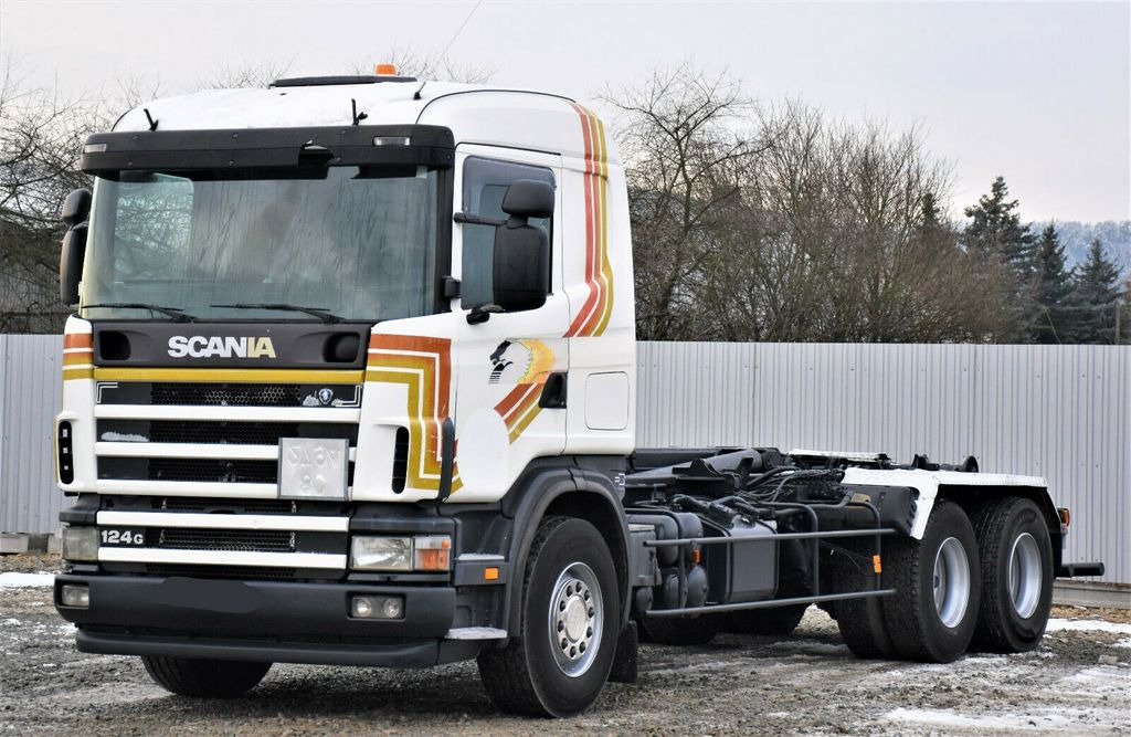Scania R124 470 Abrollkipper *6x2* Top Zustand ! Scania R124 470 Abrollkipper * 6x2 * Motor Problem - شاحنة برافعة خطافية: صورة 4 Scania R124 470 Abrollkipper *6x2* Top Zustand ! Scania R124 470 Abrollkipper * 6x2 * Motor Problem - شاحنة برافعة خطافية: صورة 4