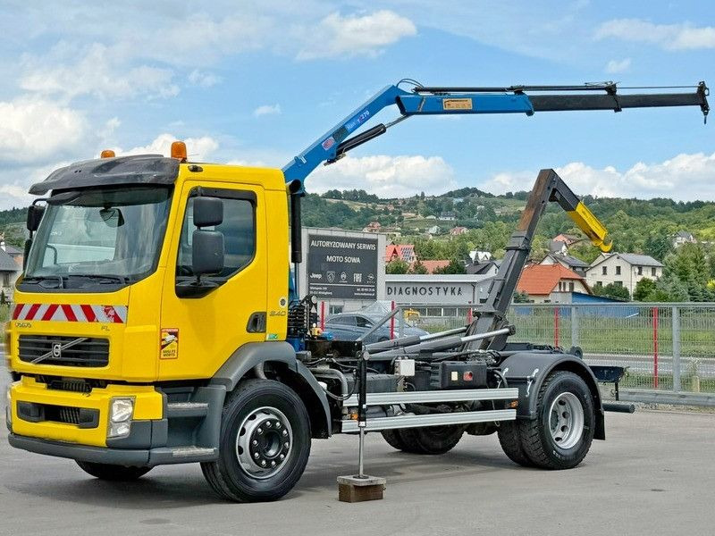 Volvo FL 240 * Abrollkipper * HMF 270 K2 * TOPZUSTAND - شاحنة برافعة خطافية: صورة 2 Volvo FL 240 * Abrollkipper * HMF 270 K2 * TOPZUSTAND - شاحنة برافعة خطافية: صورة 2