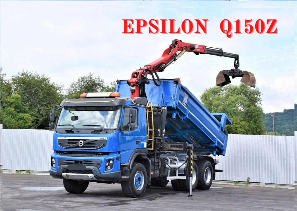 Volvo FMX 370 Kipper 4,90m *EPSILON Q150Z/FUNK*6x4 - شاحنة كرين, شاحنة قلاب: صورة 1 Volvo FMX 370 Kipper 4,90m *EPSILON Q150Z/FUNK*6x4 - شاحنة كرين, شاحنة قلاب: صورة 1