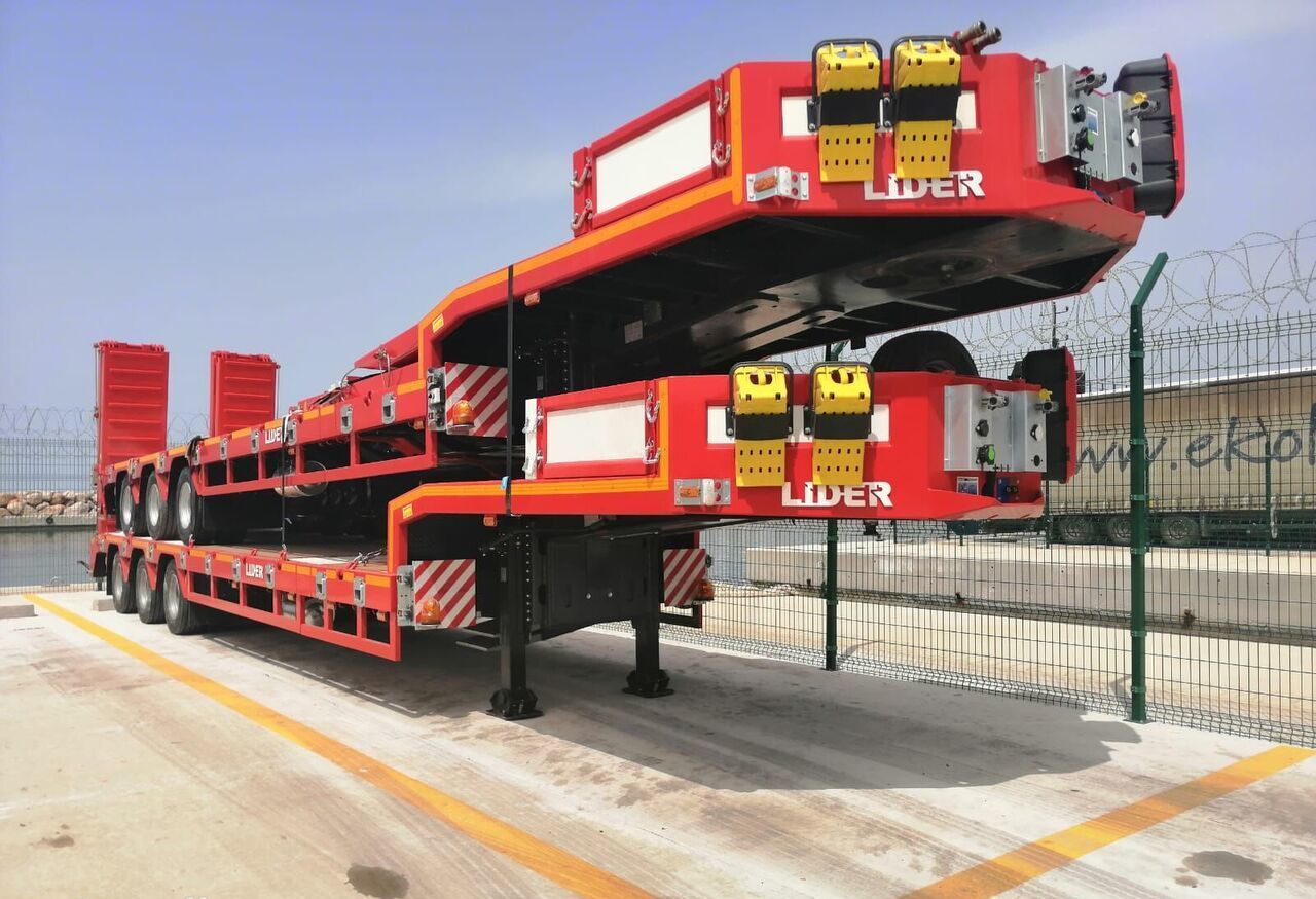 نصف مقطورة بلودر منخفض لنقل المعدات الثقيلة للبيع  LIDER 2025  READY IN STOCK 50 TONS CAPACITY LOWBED: صورة 9
