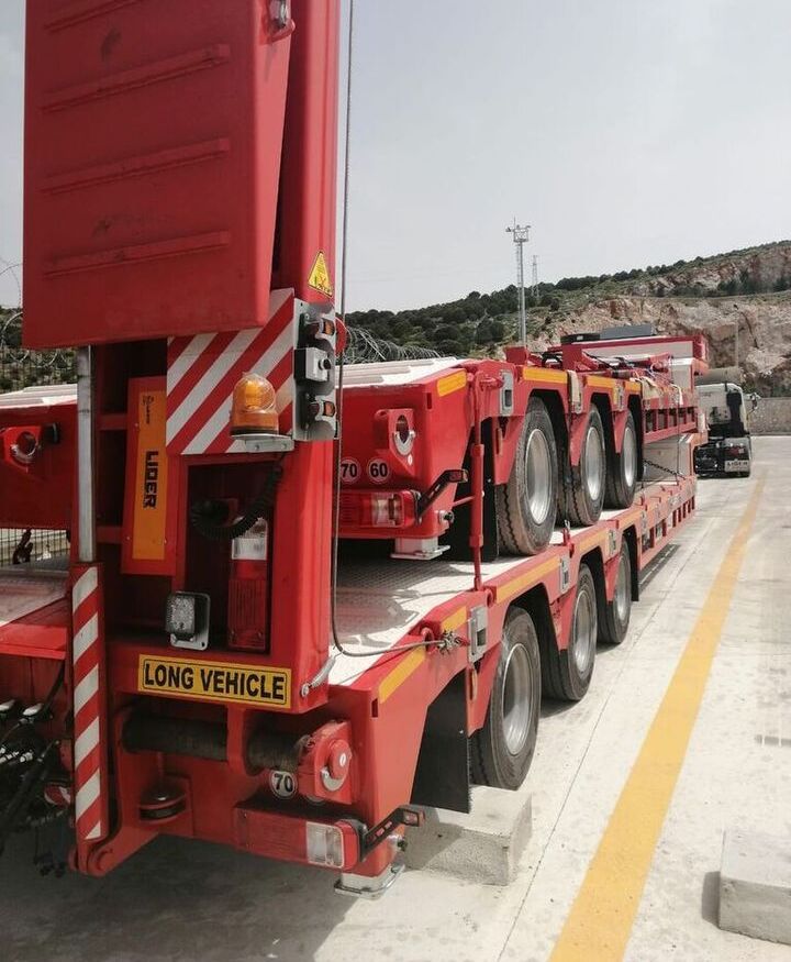 نصف مقطورة بلودر منخفض لنقل المعدات الثقيلة للبيع  LIDER 2025  READY IN STOCK 50 TONS CAPACITY LOWBED: صورة 8