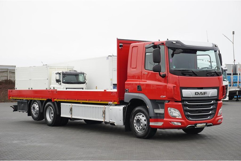 DAF CF / 410 / ACC / E 6 / SKRZYNIOWY + NAJAZDY / DŁ. 8,5 M / OŚ SKR - شاحنات مسطحة: صورة 2 DAF CF / 410 / ACC / E 6 / SKRZYNIOWY + NAJAZDY / DŁ. 8,5 M / OŚ SKR - شاحنات مسطحة: صورة 2