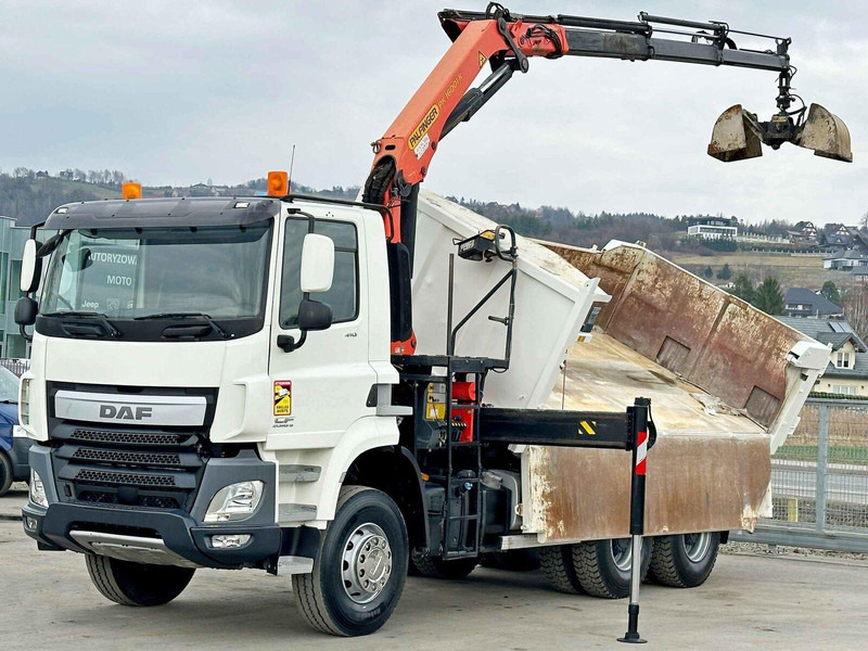 DAF CF 410 * Kipper 4,90 m + PK 16001 - K B * 6x4 - شاحنة قلاب, شاحنة كرين: صورة 3 DAF CF 410 * Kipper 4,90 m + PK 16001 - K B * 6x4 - شاحنة قلاب, شاحنة كرين: صورة 3