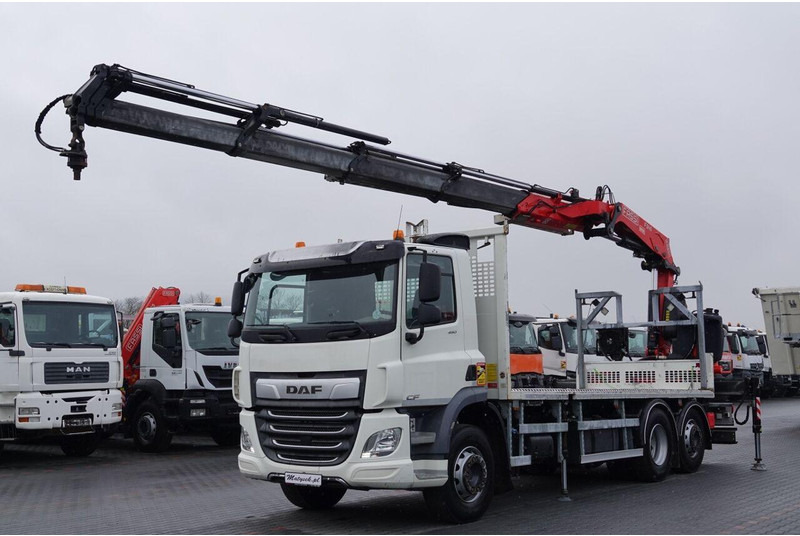 DAF CF 450 - شاحنات مسطحة, شاحنة كرين: صورة 1 DAF CF 450 - شاحنات مسطحة, شاحنة كرين: صورة 1