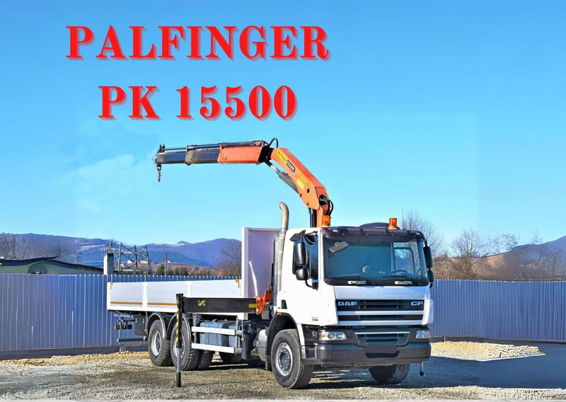 DAF CF 75.360 - شاحنات مسطحة, شاحنة كرين: صورة 1 DAF CF 75.360 - شاحنات مسطحة, شاحنة كرين: صورة 1