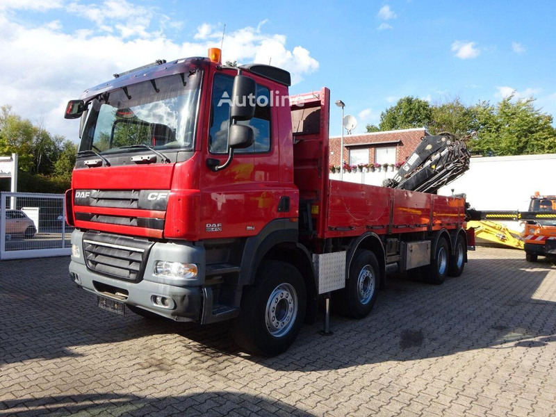 DAF CF 85.410 - Flatbed + crane - شاحنات مسطحة, شاحنة كرين: صورة 1 DAF CF 85.410 - Flatbed + crane - شاحنات مسطحة, شاحنة كرين: صورة 1