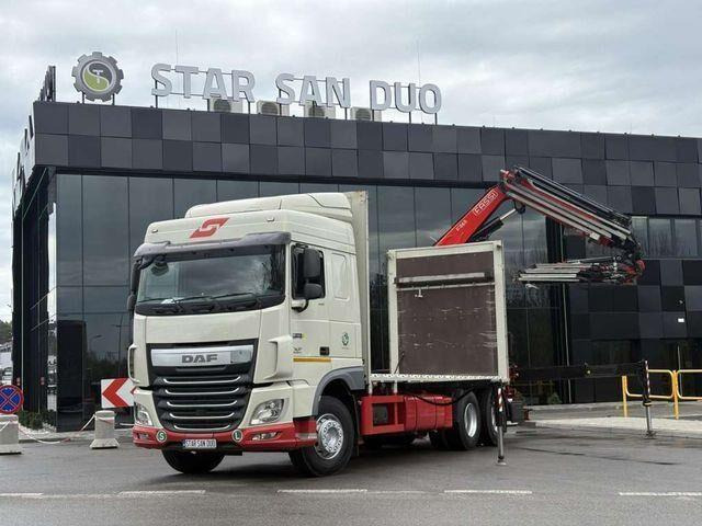 DAF XF 440 6x2 Fassi F365 FLY JIBCranePallet Grippe - شاحنات مسطحة, شاحنة كرين: صورة 1 DAF XF 440 6x2 Fassi F365 FLY JIBCranePallet Grippe - شاحنات مسطحة, شاحنة كرين: صورة 1