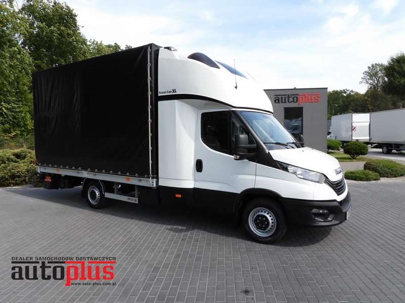 Iveco DAILY 35S18 PLANDEKA WINDA 8 PALET TEMPOMAT KLIMATYZACJA  180KM - شاحنة مغلقة بستائر جانبية: صورة 1 Iveco DAILY 35S18 PLANDEKA WINDA 8 PALET TEMPOMAT KLIMATYZACJA  180KM - شاحنة مغلقة بستائر جانبية: صورة 1