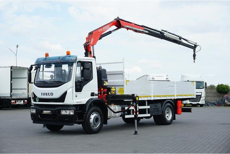 Iveco EUROCARGO / 160-21 / SKRZYNIOWY + HDS / FASSI F110 / ROTATOR / P - شاحنات مسطحة, شاحنة كرين: صورة 1 Iveco EUROCARGO / 160-21 / SKRZYNIOWY + HDS / FASSI F110 / ROTATOR / P - شاحنات مسطحة, شاحنة كرين: صورة 1