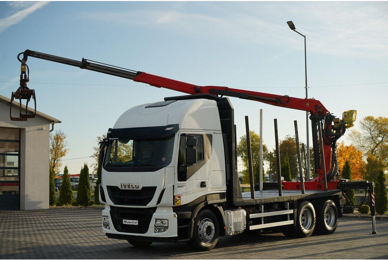 Iveco STRALIS 560 / 6X4 / DO DREWNA / DO DRZEWA / DO LASU / HDS PALFIN - شاحنة قطع الأشجار, شاحنة كرين: صورة 2 Iveco STRALIS 560 / 6X4 / DO DREWNA / DO DRZEWA / DO LASU / HDS PALFIN - شاحنة قطع الأشجار, شاحنة كرين: صورة 2