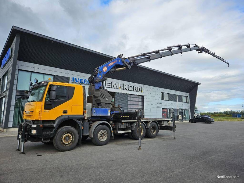 Iveco Trakker 410 - شاحنات مسطحة, شاحنة كرين: صورة 2 Iveco Trakker 410 - شاحنات مسطحة, شاحنة كرين: صورة 2