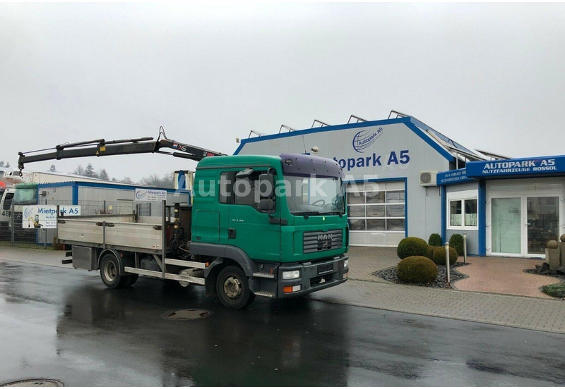 MAN TGL 8.180 Flatbed + Crane Hiab 055 - شاحنات مسطحة, شاحنة كرين: صورة 2 MAN TGL 8.180 Flatbed + Crane Hiab 055 - شاحنات مسطحة, شاحنة كرين: صورة 2