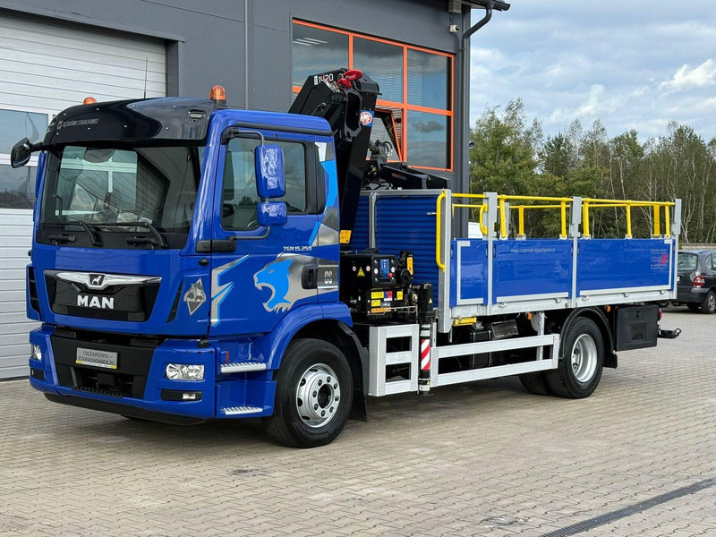 MAN TGM 15.250 skrzynia z żurawiem // E6 // HMF 1520 K1 HDS dzwig kr - شاحنات مسطحة, شاحنة كرين: صورة 1 MAN TGM 15.250 skrzynia z żurawiem // E6 // HMF 1520 K1 HDS dzwig kr - شاحنات مسطحة, شاحنة كرين: صورة 1
