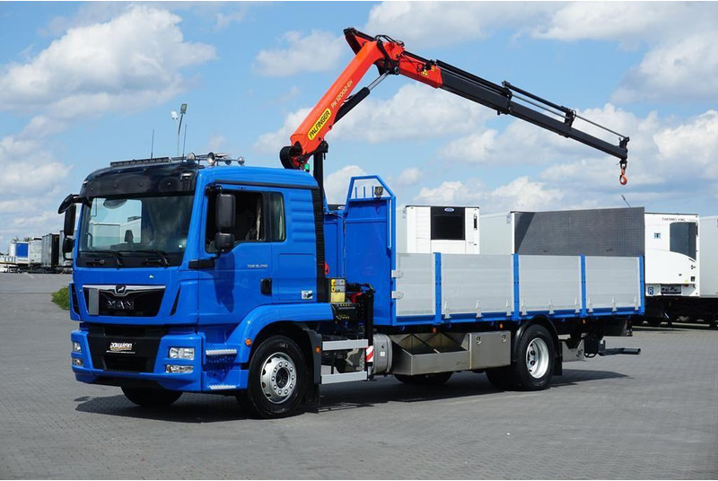 MAN TGM / 18.290 / SKRZYNIOWY + HDS + WINDA / PALFINGER PK 12002 / - شاحنات مسطحة, شاحنة كرين: صورة 1 MAN TGM / 18.290 / SKRZYNIOWY + HDS + WINDA / PALFINGER PK 12002 / - شاحنات مسطحة, شاحنة كرين: صورة 1