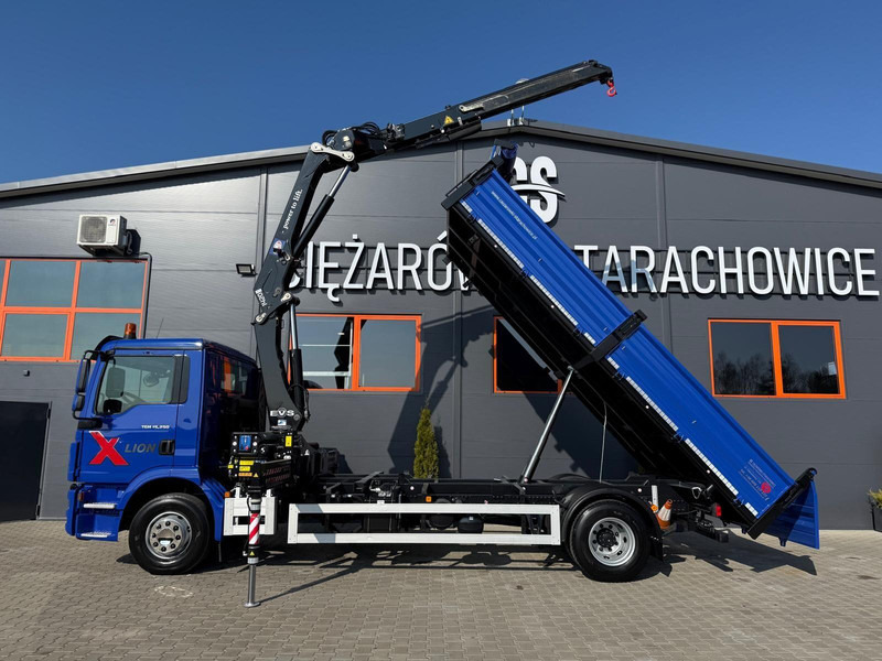 MAN TGM TGL 15.250 / E6 / wywrotka 3-S + HMF żuraw z pilotem / H - شاحنة قلاب, شاحنة كرين: صورة 2 MAN TGM TGL 15.250 / E6 / wywrotka 3-S + HMF żuraw z pilotem / H - شاحنة قلاب, شاحنة كرين: صورة 2