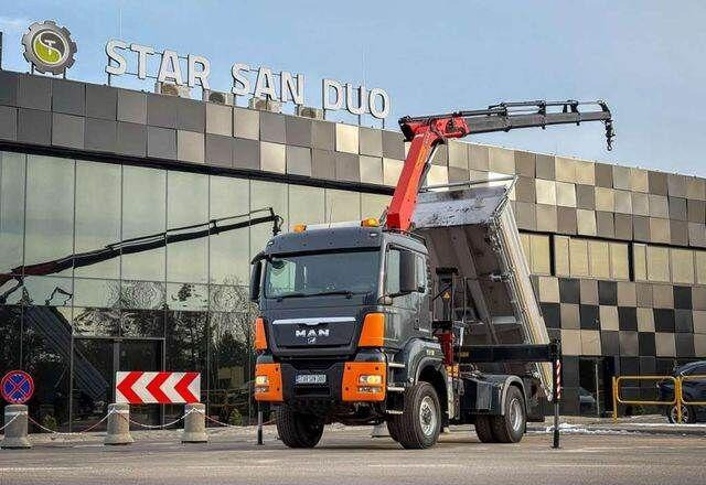 MAN TGS 18.480 PALFINGER PK 16502 HDS Crane,Kipper - شاحنة قلاب, شاحنة كرين: صورة 1 MAN TGS 18.480 PALFINGER PK 16502 HDS Crane,Kipper - شاحنة قلاب, شاحنة كرين: صورة 1