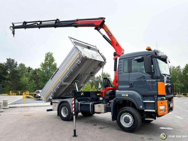 MAN TGS 18.480 PALFINGER PK 16502 HDS Crane,Kipper - شاحنة قلاب, شاحنة كرين: صورة 3 MAN TGS 18.480 PALFINGER PK 16502 HDS Crane,Kipper - شاحنة قلاب, شاحنة كرين: صورة 3