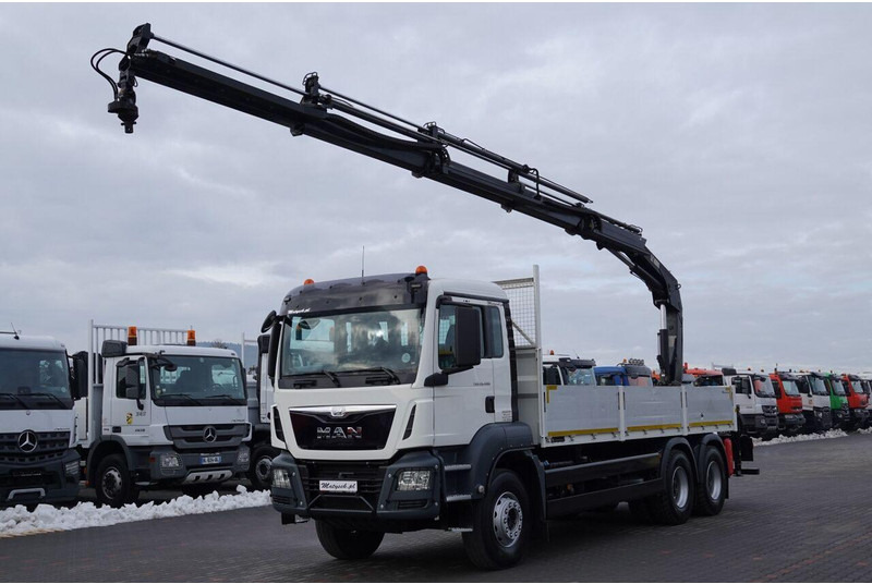 MAN TGS 26.400 / 6x4 / SKRZYNIOWY - 6,5M / HDS HIAB 188 4xwysów 13 M - شاحنات مسطحة, شاحنة كرين: صورة 1 MAN TGS 26.400 / 6x4 / SKRZYNIOWY - 6,5M / HDS HIAB 188 4xwysów 13 M - شاحنات مسطحة, شاحنة كرين: صورة 1
