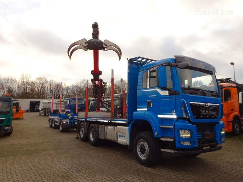 MAN TGS 28.500 6x4 Log truck + Crane Epsilon + Trailer - شاحنة قطع الأشجار, شاحنة كرين: صورة 5 MAN TGS 28.500 6x4 Log truck + Crane Epsilon + Trailer - شاحنة قطع الأشجار, شاحنة كرين: صورة 5