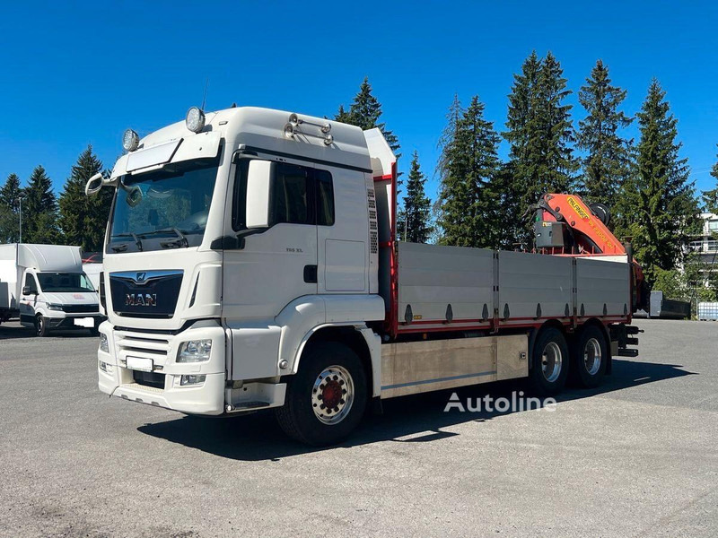 MAN TGS 33.500 - Flatbed+crane 6x4 - شاحنات مسطحة, شاحنة كرين: صورة 1 MAN TGS 33.500 - Flatbed+crane 6x4 - شاحنات مسطحة, شاحنة كرين: صورة 1