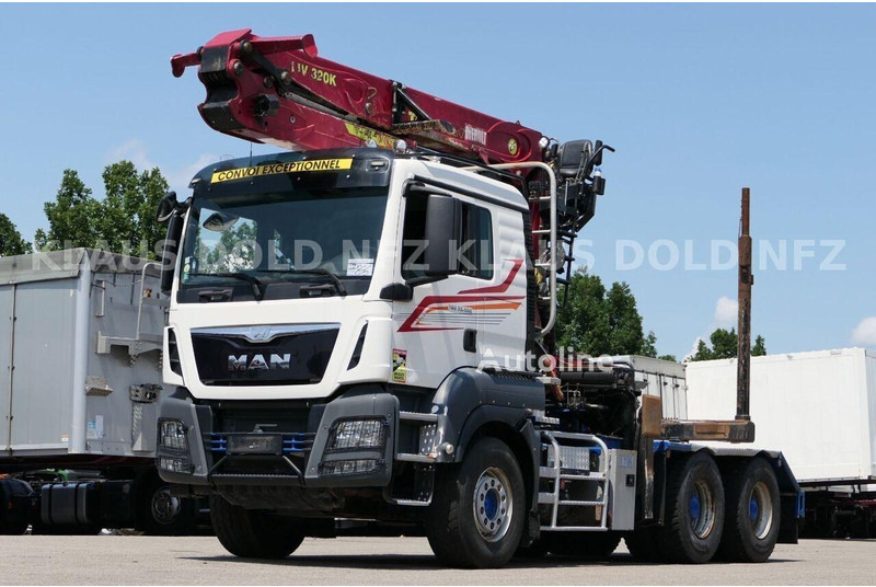 MAN TGS 33.500 - Timper truck+crane - شاحنة قطع الأشجار, شاحنة كرين: صورة 1 MAN TGS 33.500 - Timper truck+crane - شاحنة قطع الأشجار, شاحنة كرين: صورة 1