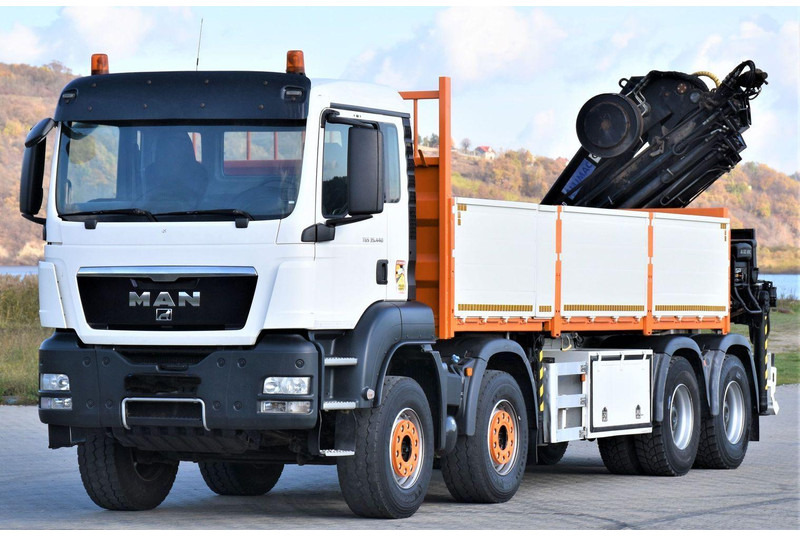 MAN TGS 35.440 * HIAB 322 EP-5HIPRO+FUNK / 8x4! - شاحنات مسطحة, شاحنة كرين: صورة 3 MAN TGS 35.440 * HIAB 322 EP-5HIPRO+FUNK / 8x4! - شاحنات مسطحة, شاحنة كرين: صورة 3