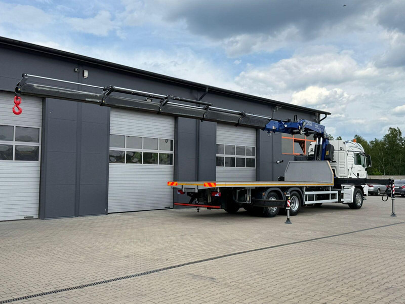 MAN TGS TGX 26.400 // E6 // 6x2 // platforma + FASSI F455RA.2.25 // - شاحنات مسطحة, شاحنة كرين: صورة 3 MAN TGS TGX 26.400 // E6 // 6x2 // platforma + FASSI F455RA.2.25 // - شاحنات مسطحة, شاحنة كرين: صورة 3