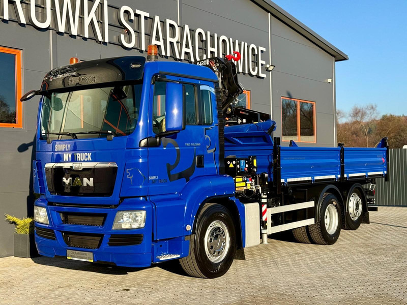 MAN TGS TGX TGL 26.360 Wywrotka 3S + HDS HMF // 4 x wusyw 12,6 m - شاحنة قلاب, شاحنة كرين: صورة 1 MAN TGS TGX TGL 26.360 Wywrotka 3S + HDS HMF // 4 x wusyw 12,6 m - شاحنة قلاب, شاحنة كرين: صورة 1