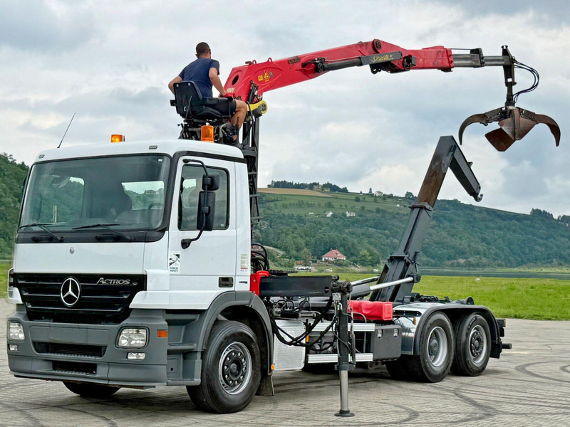 Mercedes-Benz ACTROS 2541 ABROLLKIPPER EPSILON E140Z81 TOP - شاحنة برافعة خطافية, شاحنة كرين: صورة 2 Mercedes-Benz ACTROS 2541 ABROLLKIPPER EPSILON E140Z81 TOP - شاحنة برافعة خطافية, شاحنة كرين: صورة 2