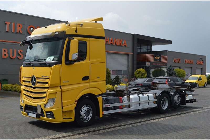 Mercedes-Benz ACTROS 2542 EURO 6 BDF SWAP CHASSIS - شاحنة بهيكل معدني للمقصورة: صورة 1 Mercedes-Benz ACTROS 2542 EURO 6 BDF SWAP CHASSIS - شاحنة بهيكل معدني للمقصورة: صورة 1