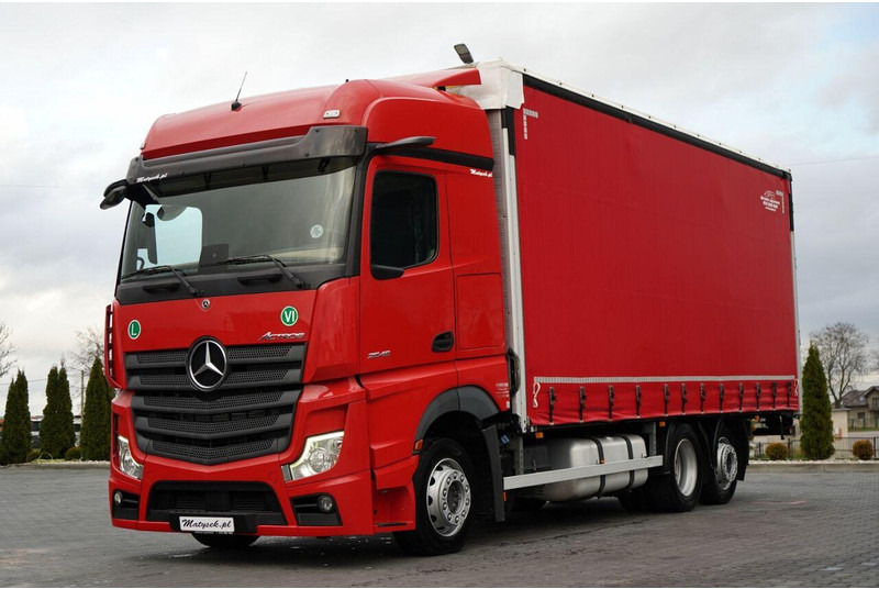 Mercedes-Benz ACTROS / 2545 / SOLÓWKA / 6x2 / I-PARK COOL / BIG SPACE / WIELT - شاحنة ذات ستائر جانبية: صورة 1 Mercedes-Benz ACTROS / 2545 / SOLÓWKA / 6x2 / I-PARK COOL / BIG SPACE / WIELT - شاحنة ذات ستائر جانبية: صورة 1