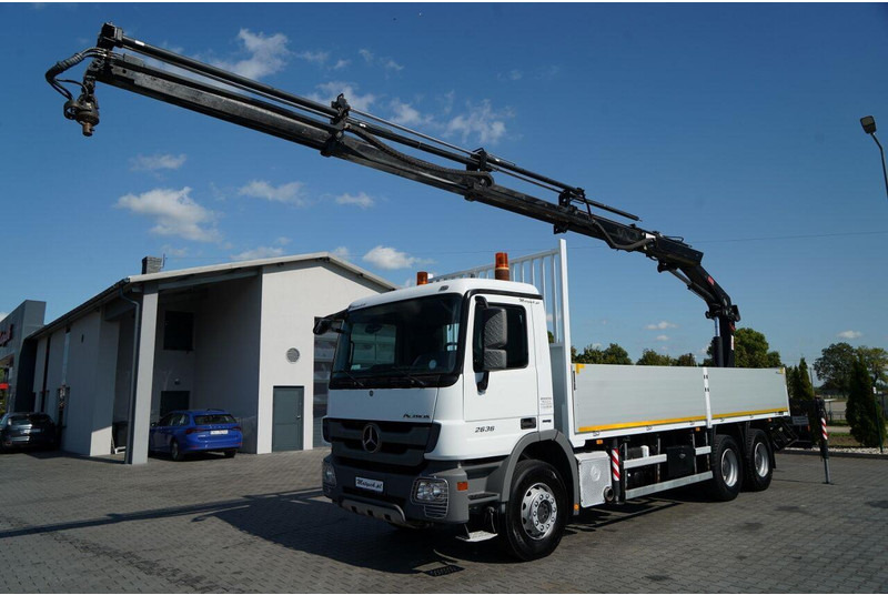 Mercedes-Benz ACTROS 2636 / 6x4 / SKRZYNIOWY 7 M + HDS HIAB - WYSÓW 12,6 M / - شاحنات مسطحة, شاحنة كرين: صورة 2 Mercedes-Benz ACTROS 2636 / 6x4 / SKRZYNIOWY 7 M + HDS HIAB - WYSÓW 12,6 M / - شاحنات مسطحة, شاحنة كرين: صورة 2