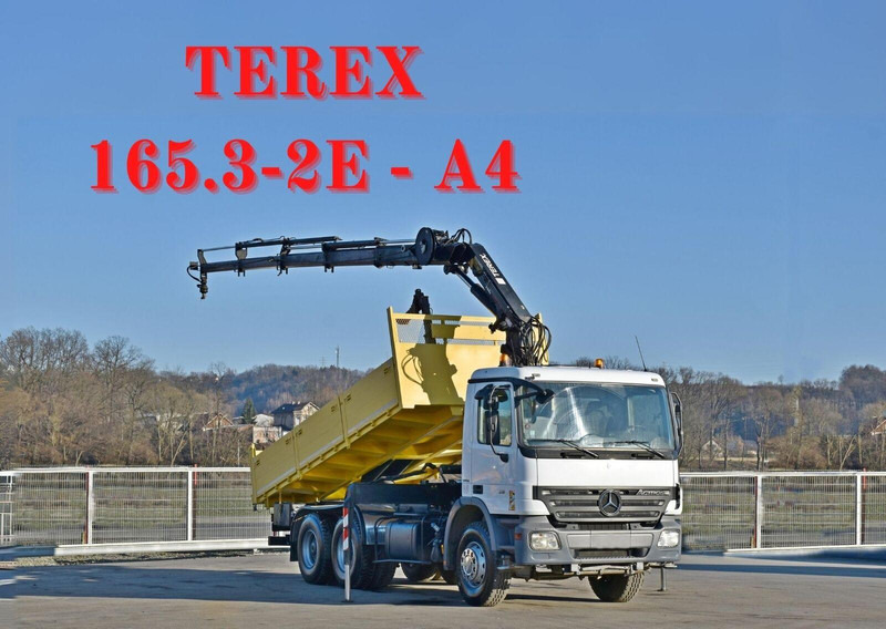 Mercedes-Benz ACTROS 2636 * TEREX 165.2E - A4 + FUNK/6x4 - شاحنة قلاب, شاحنة كرين: صورة 1 Mercedes-Benz ACTROS 2636 * TEREX 165.2E - A4 + FUNK/6x4 - شاحنة قلاب, شاحنة كرين: صورة 1