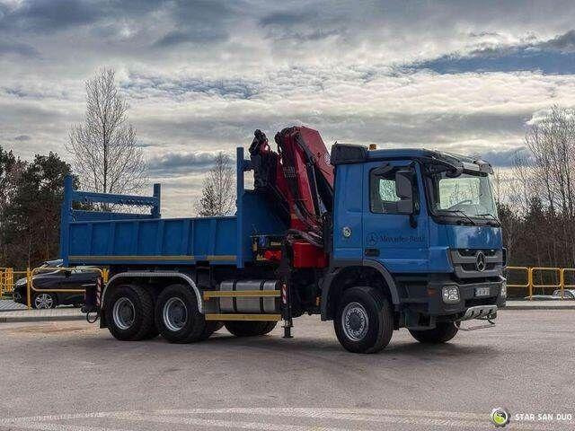 Mercedes-Benz ACTROS 3341 6x6 HMF 4220 K4 CRANE KIPPER - شاحنة قلاب, شاحنة كرين: صورة 4 Mercedes-Benz ACTROS 3341 6x6 HMF 4220 K4 CRANE KIPPER - شاحنة قلاب, شاحنة كرين: صورة 4