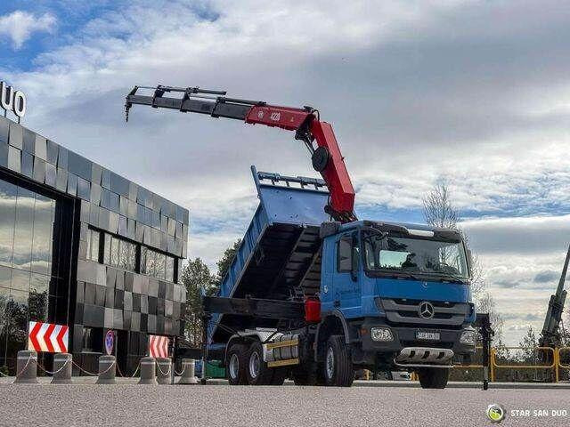 Mercedes-Benz ACTROS 3341 6x6 HMF 4220 K4 CRANE KIPPER - شاحنة قلاب, شاحنة كرين: صورة 3 Mercedes-Benz ACTROS 3341 6x6 HMF 4220 K4 CRANE KIPPER - شاحنة قلاب, شاحنة كرين: صورة 3
