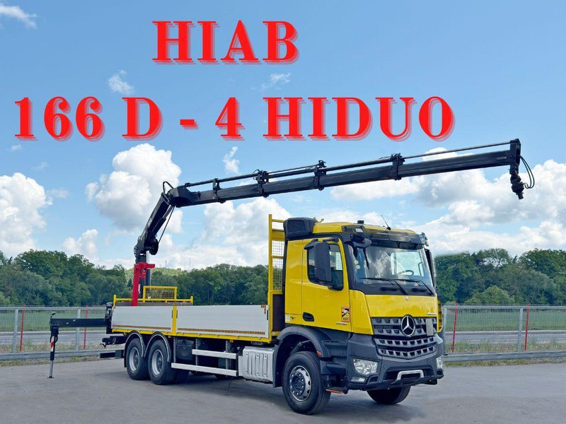 Mercedes-Benz AROCS 2636 *HIAB 166 D-4 HIDUO + FUNK* 6x4 - شاحنات مسطحة, شاحنة كرين: صورة 1 Mercedes-Benz AROCS 2636 *HIAB 166 D-4 HIDUO + FUNK* 6x4 - شاحنات مسطحة, شاحنة كرين: صورة 1
