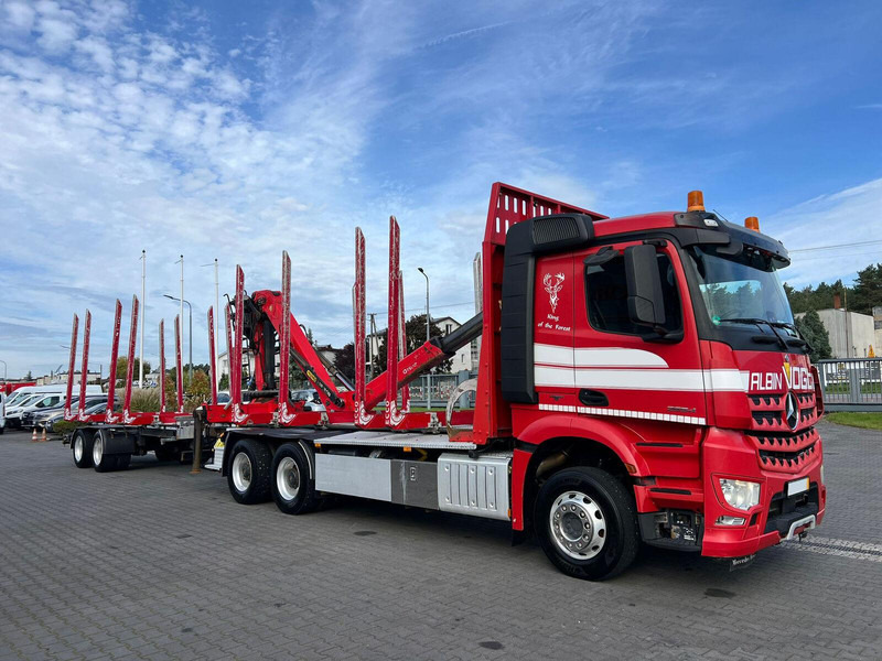 Mercedes-Benz AROCS 2645 EURO 6 6x4 TIMBER CARRIER HOLZTRANSPORT PALFINGER EPS - شاحنة قطع الأشجار, شاحنة كرين: صورة 5 Mercedes-Benz AROCS 2645 EURO 6 6x4 TIMBER CARRIER HOLZTRANSPORT PALFINGER EPS - شاحنة قطع الأشجار, شاحنة كرين: صورة 5